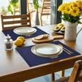 thumbnail image 4 of Placemat Pineapple Summer Fruit Placemats for Dining Table Yellow Blue Texture Washable Table Mats for Party Kitchen Dining Decoration, 4 of 7