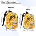 thumbnail image 3 of Yiaed Honey Bee Print Backpack, Premium Laptop Backpack, Travel Backpack for Women, Lightweight Backpacks, Comfortable Back Pack-Small, 3 of 7