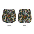thumbnail image 3 of Susaid Vintage Casino Chips Print Women's High Waisted Running Shorts Quick Dry Athletic Gym Track Workout Shorts Zip Pocket-XX-Large, 3 of 7