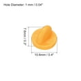thumbnail image 2 of Uxcell Rubber Pin Backs Lapel Pin Backing Brooch Holder Decorative Accessories Orange 200 Pack, 2 of 6