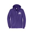 thumbnail image 1 of Gravity Outdoor Co. Zip-Up Hoodie - Purple - White Logo - Small, 1 of 2