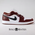 thumbnail image 1 of N I-K-E A i r-Jor-dan 1 Low SE 'Dark Pony' Red White HF3148-102 Men's Size 10.5 Shoes, 1 of 6