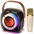thumbnail image 1 of Máquina de karaoke PPMIC con Bluetooth y bocina de 3.5" con luces LED, 1 of 9