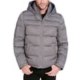 thumbnail image 1 of Chaqueta Tommy Hilfiger para hombre, con capucha, acolchada, gris jaspeado, 3X, 1 of 5