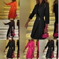 thumbnail image 2 of Patchwork Design Gradual Dress Women Fashion V-Neck Eated Party Dresses, 2 of 6