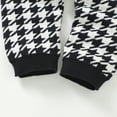 thumbnail image 6 of Newborn Baby Romper Cotton Knitted Infant Girls Playsuit Hat 2PCS Toddler Boys Kids Clothing Long Sleeve Autumn Houndstooth Set, 6 of 6