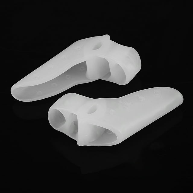 Separador 2 Pares De Separadores De Dedos De Gel Para Juanetes Hallux Valgus Dedos En Martillo Antideslizantes Transpirables Suaves