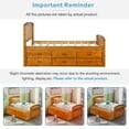 thumbnail image 3 of Twin Size Platform Storage Bed Solid Wood Bed with 6 Drawers, 3 of 9
