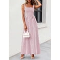 thumbnail image 5 of PRETTYGARDEN Women's Maxi Striped Dress Summer Sleeveless Square Neck Smocked A Line Long Flowy Spring Vacation Sundress, 5 of 10
