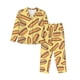 thumbnail image 1 of Balery Hot Dogs Conjunto de Pijama con Estampado para Mujer, Conjunto de Dos Piezas con Manga Larga, Ropa de Dormir Suave con Bolsillos, Pijamas Cómodos-Large, 1 of 7