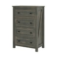thumbnail image 3 of Farmington 4 Drawer Dresser, Weathered Oak, 3 of 9