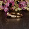 thumbnail image 4 of HeartsAndYou 1ct Natural Ruby & Diamond Milgrain Bezel Set Engage Ring 14k SOLID Yellow Gold, 4 of 9