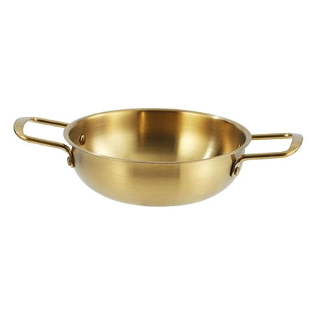 

Kitchen Cooking Pot Cookware Instant Noodle Pot Soup Pot Korean Ramen Pot with Double Handle for Kitchen Camping Hotel Home Restaurant Aureate
