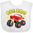 thumbnail image 3 of Inktastic Monster Truck Big Bro Boys Baby Bib, 3 of 4