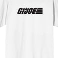 thumbnail image 6 of G.I. Joe Black Logo Men's White Crew Neck Short Sleeve T-shirt-6XL, 6 of 7