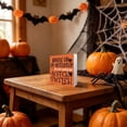 thumbnail image 4 of SLYNSHome Fall Harvest Wooden Box Sign,Pumpkin Maple Leaf Bat Printed Tabletop Block Ornament For Mantel Shelf Coffee Table Indoor Thanksgiving Halloween Seasonal Decor, 4 of 6
