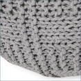thumbnail image 5 of Yuny Knitted Cotton Round Pouf Ottoman – 20x20x14 for Living Room | Cotton | Round, 5 of 8