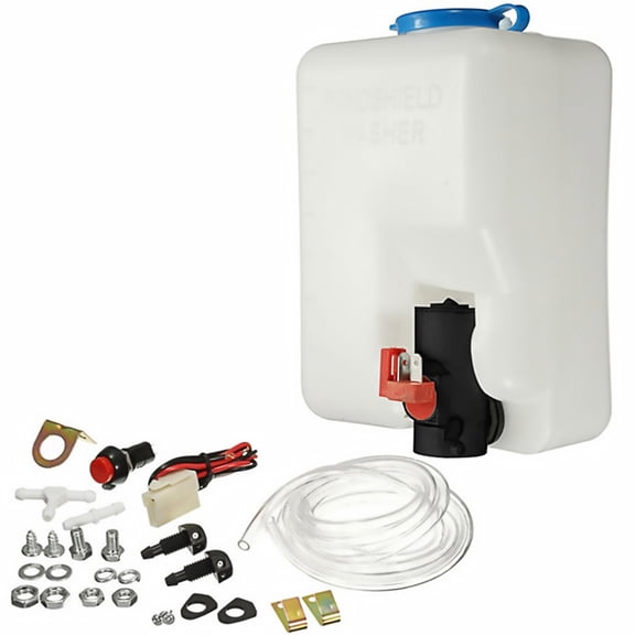 12V Car Washer Pump Universal Reservoir Tank for Auto Truck Cleaning (1.5L)