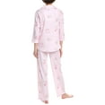 thumbnail image 2 of Carole Hochman womens  2pc Pajama Pant & Top Set, xs, Pink, 2 of 3