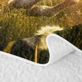 thumbnail image 5 of Erosebridal Golden Horse Sunset Quilt King for Women Men, Western Dandelion Bloom King Coverlet Set, 3pcs, 5 of 7