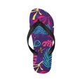 thumbnail image 2 of Unisex Flip Flops - Summer Beach Sandals - Fuchsia Splash - L=W11/W12=M10/M11, 2 of 3