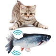 thumbnail image 1 of Flippity Fish Cat Toy Flopping Fish Cat Toy Moving Fish Toy for Cats - Birthday Interactive Pets Chew Bite Supplies - Perfect for Biting, Chewing and Kicking Gift for Fans, 1 of 5