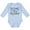 AE-Light Blue, variant on Inktastic Heart New Big Sister Girls Long Sleeve Baby Bodysuit