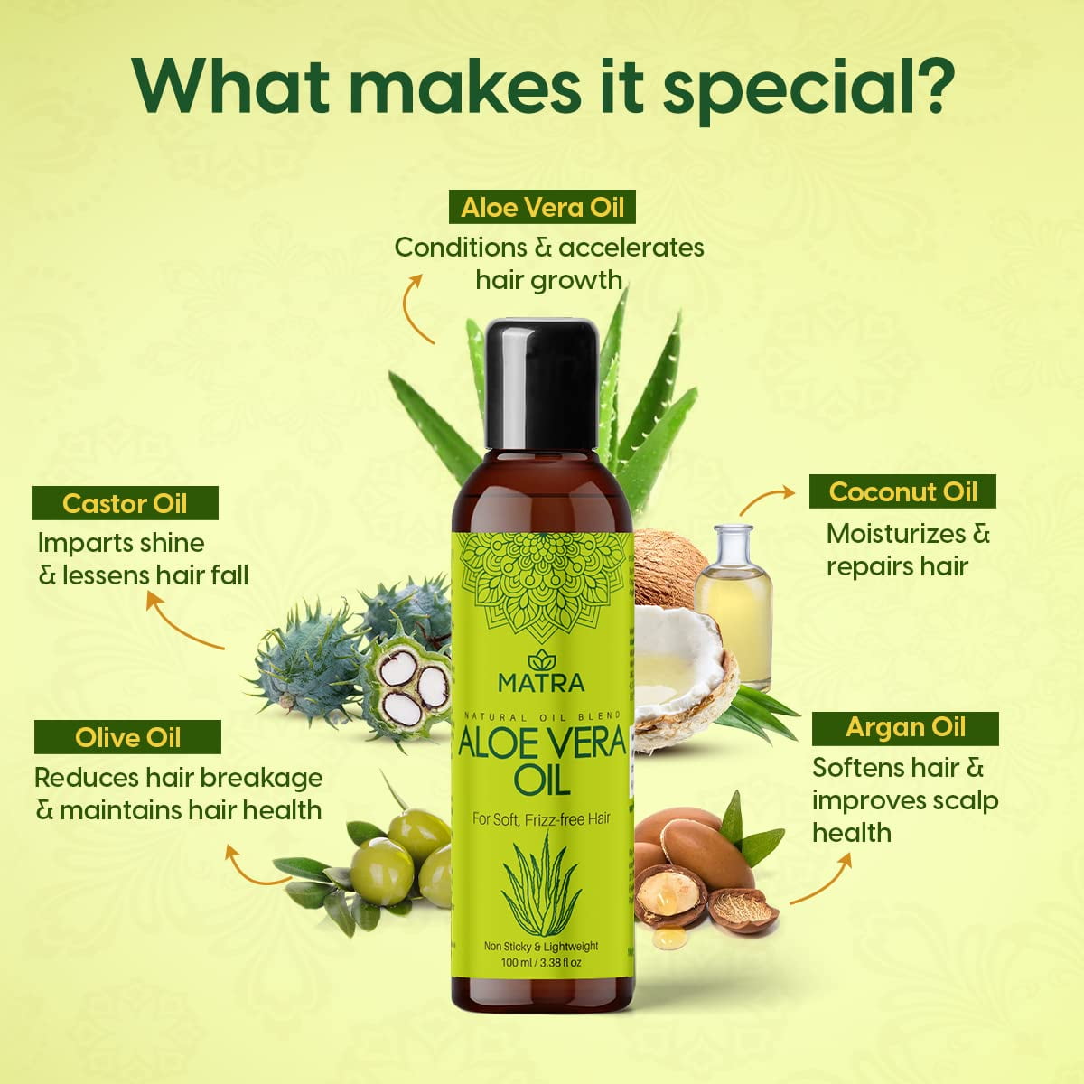 Matra Aloe Vera Oil Hair Oil for Strong Soft Hair Aloe Vera Oil