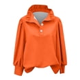 thumbnail image 3 of TaTaai 2026 Spring Summer Solid Color Button Top for Women Long Sleeve Round Neck Casual Blouse Soft Comfy Lightweight Daily Vacation Outfits Gift, 3 of 5