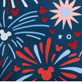 thumbnail image 2 of Celebrate Mickey Silhouette PEVA Vinyl Tablecloth July 4th Fireworks 60 x 84 inches, 2 of 9