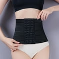 thumbnail image 4 of Wyobmus Waist Trainer for Women Corset Shapewear Tummy Control Slimming Hook & Loop Waist Shapers Postpartum Belly Band Body Shaper A-Black, 4 of 8