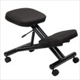thumbnail image 1 of Scranton & Co Tabouret Ergonomique en Tissu Noir, 1 of 2