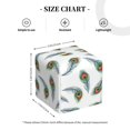 thumbnail image 4 of Balery Colorful Grass Porta Pañuelos de Cuero con Estampado – Funda Moderna Cuadrada para Caja de Pañuelos, Dispensador 5x5x5'', 4 of 7