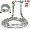 thumbnail image 3 of Stainless Steel Thickened Shower Hose 3 Meter G1/2 Bathroom Handheld Connection Tube Sprayer Hose 300cm, 3 of 4