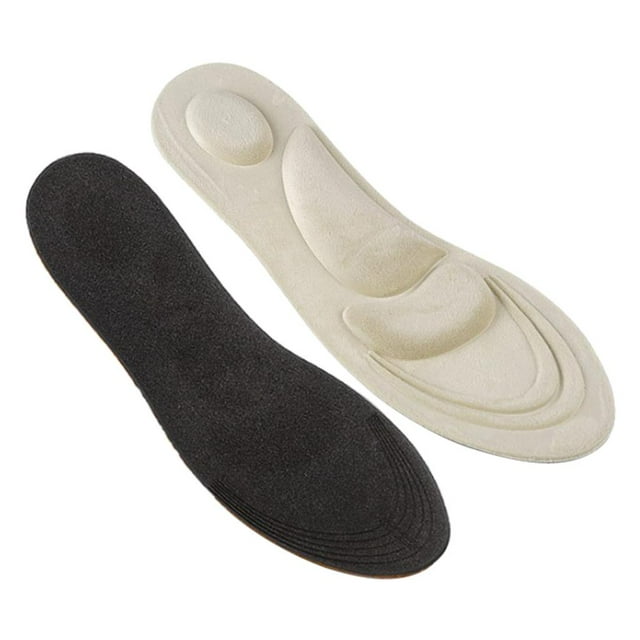 Alivio Del Dolor De Esponja Suave 4D, Plantillas De Arco Para Masaje De Pies, Inserción De Zapatos, Beige SM SunniMix Almohadilla de plantillas de espuma de esponja 4D