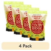 (4 pack) Colby Ridge Caramel Apple Gourmet Craft Popped Popcorn Snack Sized Small Batch (1/2 Gal. 8 Cups)