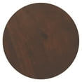 thumbnail image 3 of Simpli Home Winnie 30 inch Wide Modern Solid Acacia Round Pedestal Coffee Table in Walnut, Assembled, 3 of 6