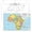 Africa, variant on Australia & Oceania Map Poster for Kids - 2-Sided Laminated 8.5x11, Countries Capitals & Geographic Features with Blank Practice Map, Color-Coded Regions, Classroom Homeschool Geography