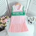 thumbnail image 2 of Toddler Kids Baby Girls Sleeveless City Printed Summer Dress Fashion Casual Outfits Versatile Dailywear 7-8 Years, 2 of 9