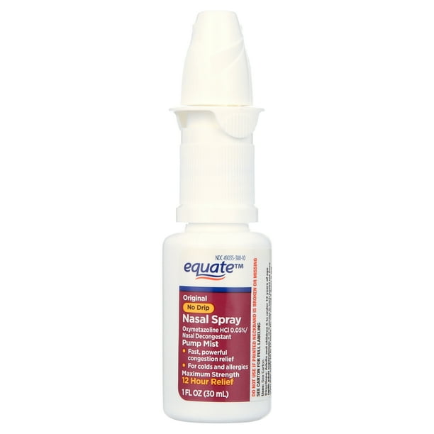 Equate Original No Drip Nasal Spray Oxymetazoline HCl 0.05