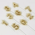 thumbnail image 3 of FIGT-22th Birthday Candles,Number 22 Candles, Gold Happy Birthday Candle for Cake,3D Design Cake Topper Decorations for Women Men Birthday Party Wedding Anniversary Celebration Supplies【0514】, 3 of 7