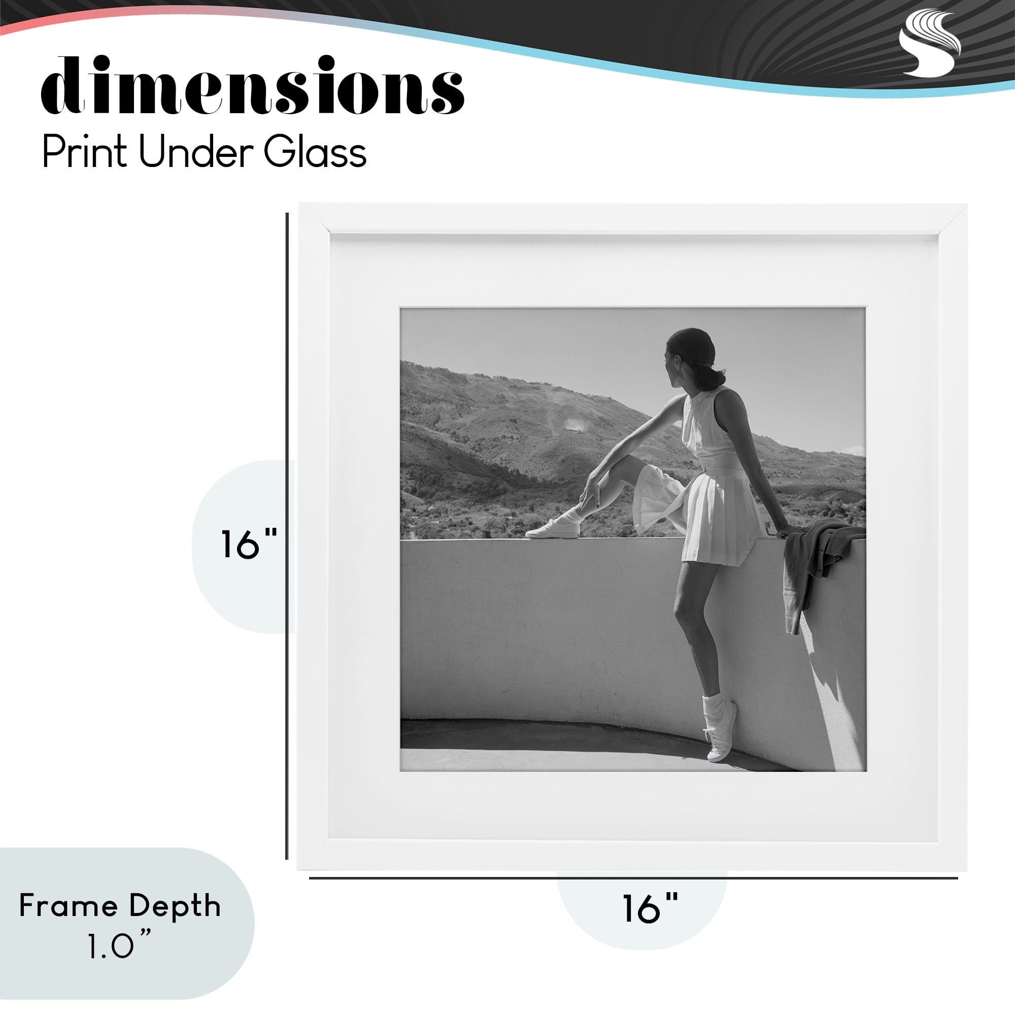 Stupell Industries Woman In Tennis Outfit White Framed Print Under Glass, design by Toni Frissell