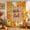 Orange Brown, variant on Hello Fall Shower Curtain, Waterproof Shower Curtains for Bathroom, Thanksgiving Orange Yellow Pumpkin Maple Leaf Washable Fabric Bathtub Curtain Set Bath Decor with 12 Hooks Long 72"x84"