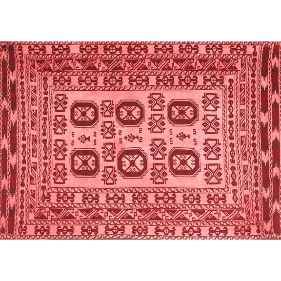 Ahgly Company Indoor Rectangle Persian Red Traditional Area Rugs, 5' x 7'