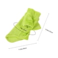 thumbnail image 2 of OULII Cat Sweaters Cat Clothes Plush Light Green 1Set For Running, 2 of 5