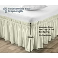 thumbnail image 5 of SGI Bedding 14 Inch Wrap Around Bed Skirt | Microfiber Bed Skirt | Fade Resistant, Wrinkle Free, Anti-static, Decorative, Extra Storage Space, Clutter-Free | Olympic Queen, Rust, 5 of 8