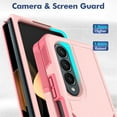 thumbnail image 4 of SaniMore for Samsung Galaxy Z Fold 4 Ultra-Thin Two-Layers Protection Case, Rugged PC Back & Flexible TPU Military Grade Shockproof Heavy Duty Protective Case for Samsung Z Fold 4, Pink, 4 of 6