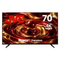 thumbnail image 1 of JVC  Smart TV 70 pulgadas  4K UHD LED  Frameless  Roku TV  Dolby Audio  WiFi  4 HDMI 2 USB AV  Netflix YouTube Prime Video  Modelo SI70URF, 1 of 8