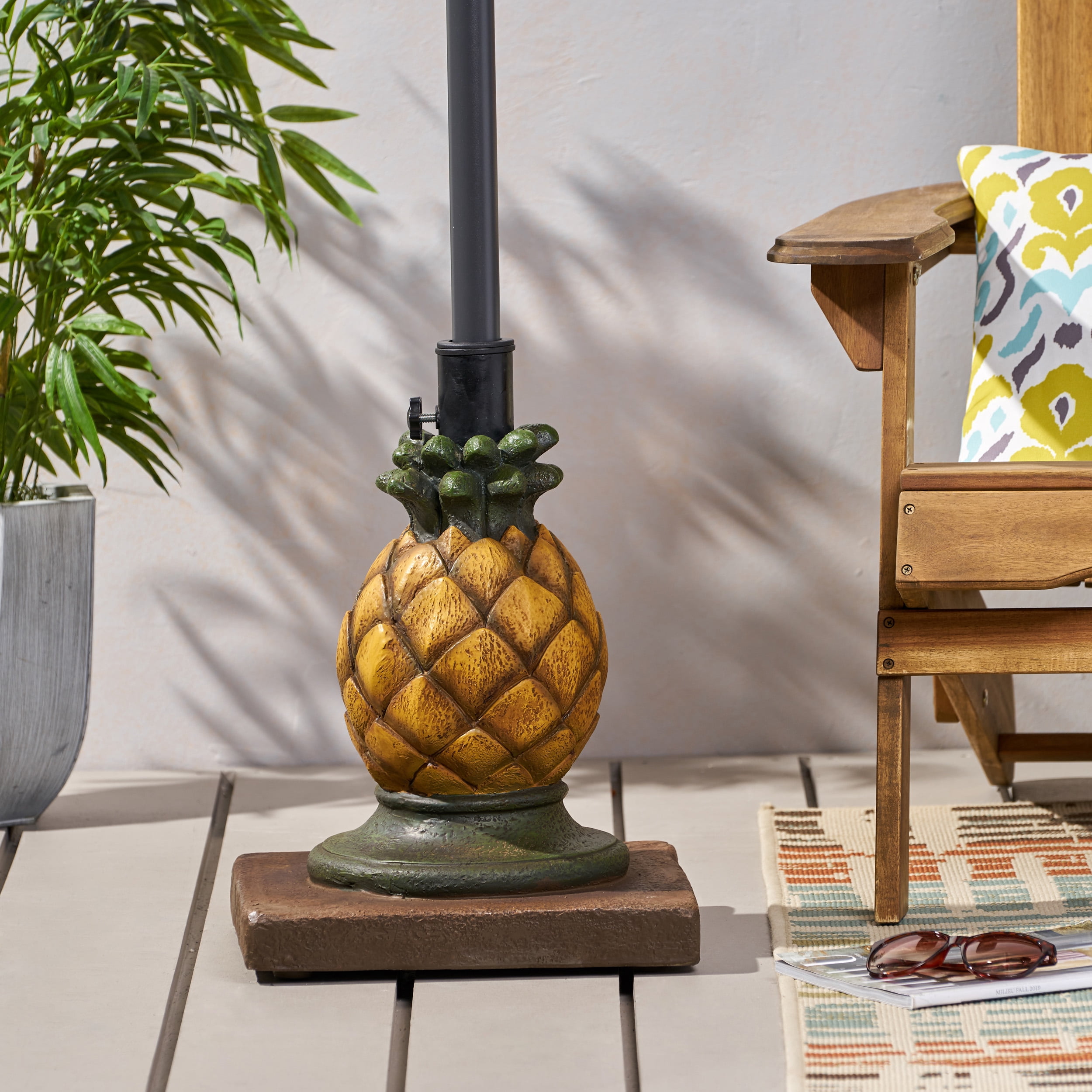 Antonio Outdoor Pineapple Umbrella Base,