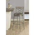 thumbnail image 6 of Hillsdale Furniture Hutchinson Metal Bar Height Swivel Stool, Pewter, 6 of 8
